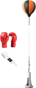DYNWAVE Boxing Reaction Ball, Boxing Speed Ball Adjustable Height Suction Cup Base with Stand Boxing Punching Bag for Fitness MMA