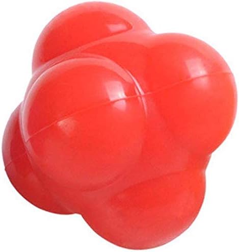 Reaction Ball, 6-Sided Agility Training Ball for Baseball, Soccer, Lacrosse, Basketball, Softball, Hand-Eye Coordination Training Equipment