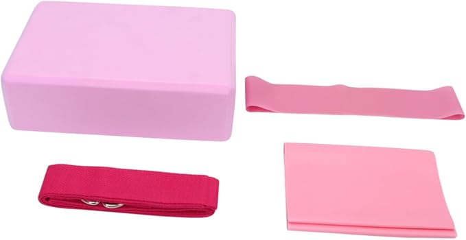 Yardwe Yoga Kit Latex Pull Towel Stretch Band Resistance Ring Yoga Tool Kit for Home Travel