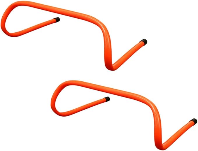 Kichvoe 2pcs Plastic Speed Hurdles 15cm Wear-Resistant Training Accessory for Agility and Professional Sprint Drills, Lightweight Athletic Equipment for Youth and Soccer Training