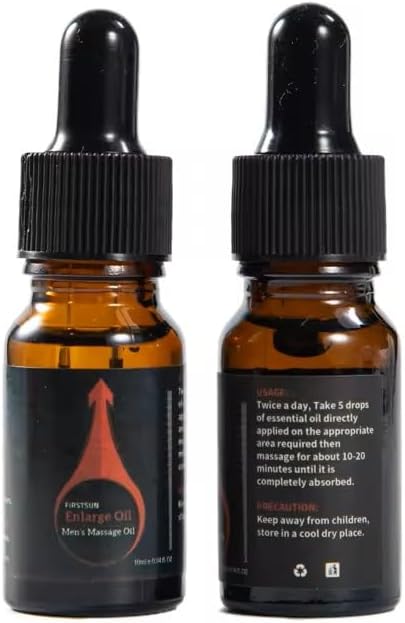 FirstSun Enlarge and Permanent Thickening Growth Men Energy Massage Essential Oil for Sex, Increase Dick Liquid for Health Care, Lateness Performance,Strength,Thicker (2 Packs)
