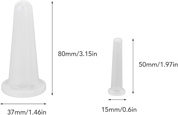 4Pcs Transparent Massage Cupping Set Silicone Mini Facial Cups Face Massager Helper Skin Care Neck Back Eyes Massaging Cup Safe to Use, Facial Care,Anti-Aging Beauty Tool,Health Care Products