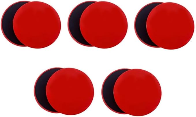 Pilates Board,10PCS Core Sliders, 7.8in Workout Sliders, Dual Sided Exercise Gliding Discs for Women Men Abdominal Core Strength Deep Squats Lunges Pushups