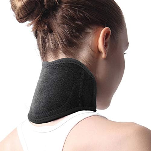 Self Heating Neck Support Brace Magnetic Therapy Thermal Neck Pad Pain Relief Cervical Wrap with Magnets for Neck Stiff Arthritis Migraine Headaches