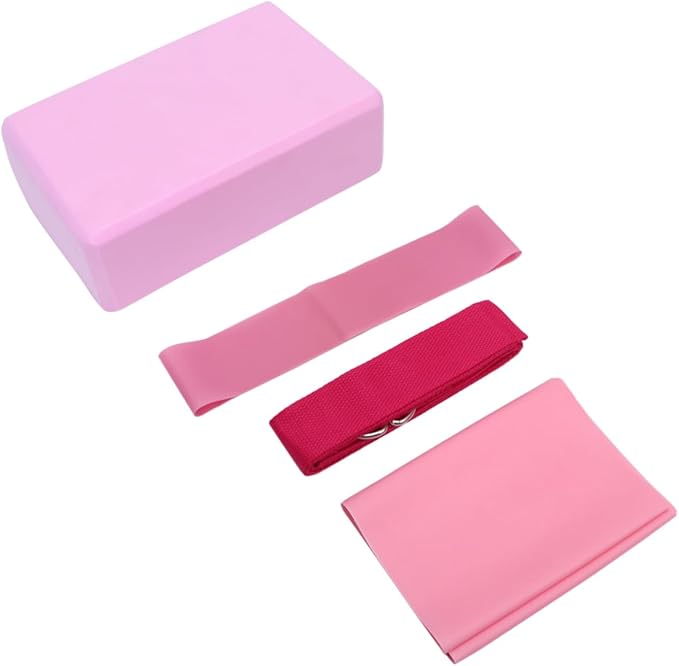 UPKOCH Yoga Block Set Yoga Mat Straps Included Latex Pull Towel Stretch Band Resistance Ring Set