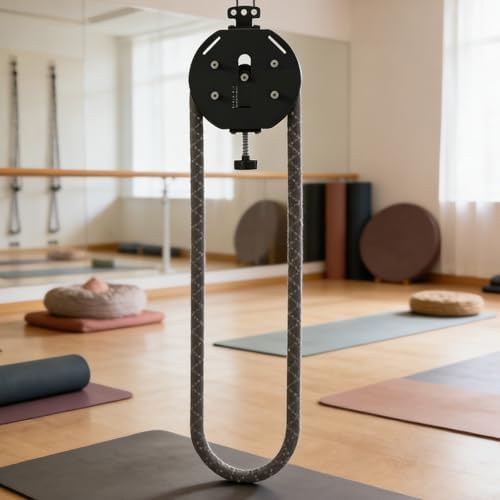 Suspension Trainer Style Endless Rope Trainer, Portable Cable Machine with Adjustable Resistance for Home Use in Back, Arms, Grip, Coordination Workouts, Circumference 4m/157in
