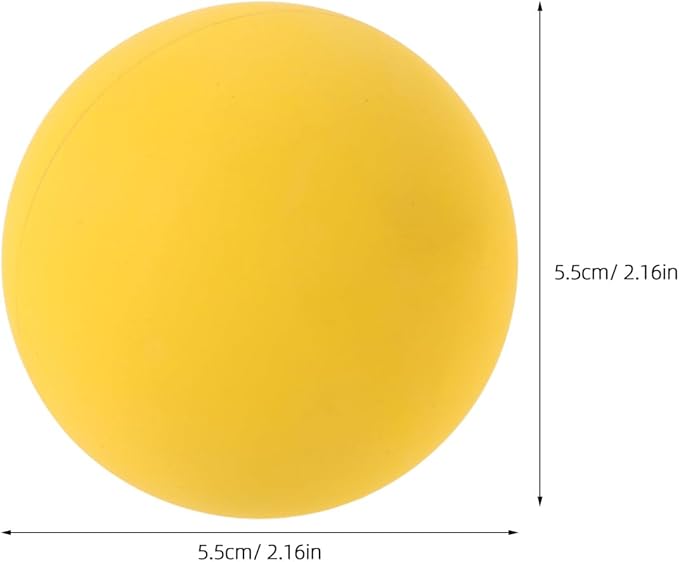 BESTonZON High Elastic Training Balls 4-Pack 2.16 Inch Reaction Balls with Hollow Core for Sports Agility Speed Practice Indoor Outdoor
