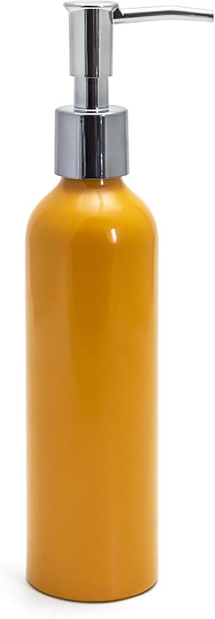 Elitzia Massage Oil Warmer Use Parts Pump Bottle 1 Pack 8.45oz/250ml Aluminium Pump Bottles for Solution Gel Lotion and Cream Use Suitable for ETOH01 ETOH02 ETLB01 ETLB02 ETOH843N ETOH843NB(Orange)