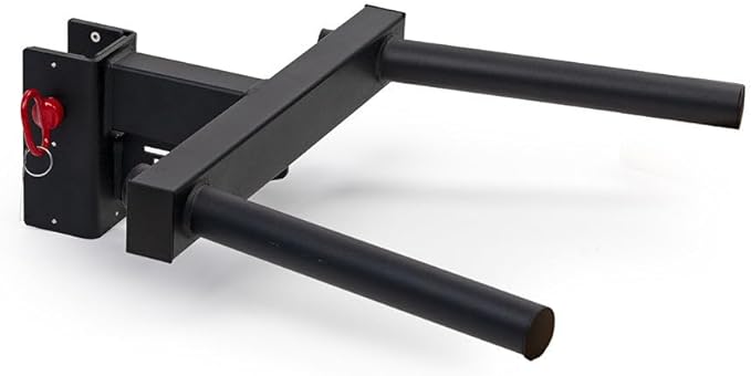 Titan Fitness Y-Dip Bar Fits TITAN Series Power Racks, Rack Mounted Dip Attachment, 550 LB Capacity, Dip Bar Station for Tricep Dips, Bodyweight Training, Calisthenics, Squat Rack
