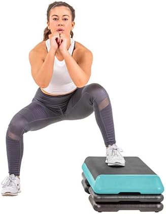 The Step Freestyle Grey Aerobic Platform, Health Club Size Steppers for Exercise