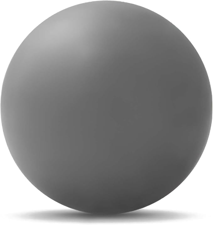 WOVTE Massage Lacrosse Ball for Sore Muscles, Shoulders, Neck, Back, Foot, Body, Deep Tissue, Trigger Point, Muscle Knots, Yoga and Myofascial Release (Grey)
