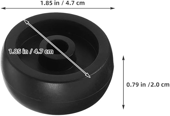 Universal Gym Wheel Rollers for Fitness Equipment Replacement Caster Wheels for Treadmills Exercise Bikes Rowing Machines 6-Pack Smooth Mobility