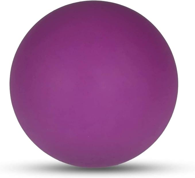 WOVTE Massage Lacrosse Ball for Sore Muscles, Shoulders, Neck, Back, Foot, Body, Deep Tissue, Trigger Point, Muscle Knots, Yoga and Myofascial Release (Purple)