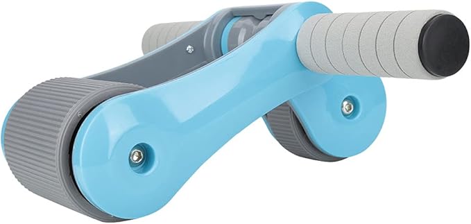 2 Wheels Ab Roller Wheel, Abdominal Muscle Exerciser, Dual - Wheel Core Trainer with Knee Pad for Home Gym, Stable Aluminum Alloy Frame, Foldable Design for Full - Body