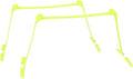 2pcs Soccer Training Hurdles | Adjustable Speed Hurdles for Football/Soccer Drills | Lightweight & Portable Yellow Practice Hurdles | 3 Height Settings, No Tools Needed
