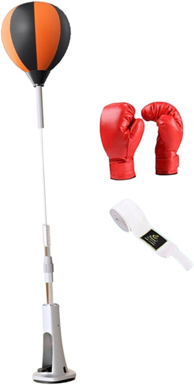 Boxing Reaction Ball Freestanding Punching Ball Speed Training Bag Hand Eye Coordination Target PU Leather Suitable for Home Adults