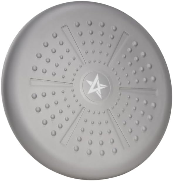 Yes4All DEVJ Wobble Balance Cushion, Air Stability Cushion, Posture & Fitness, Flexible Seating Inflatable Core Trainer, Pump Included (Silver)