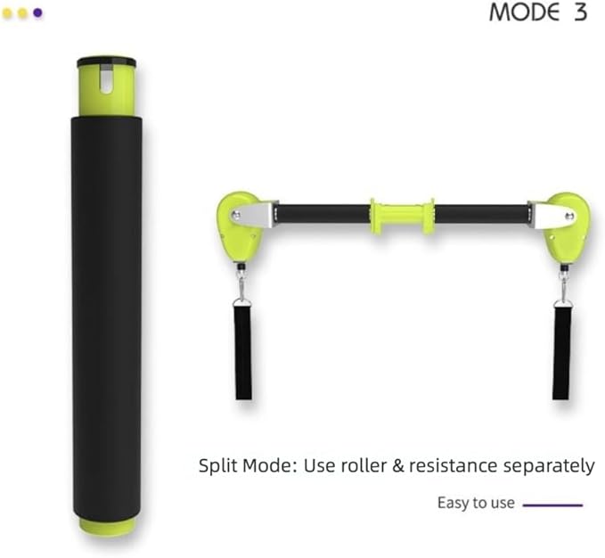 Pilates Bar, Fitness, Balance Strength and Agility Training Equipment, Roller Multifunctional Mini Core Bed Yoga Open Back Training, Waist, Abdomen, Legs, Buttocks and Arms Training Equipment