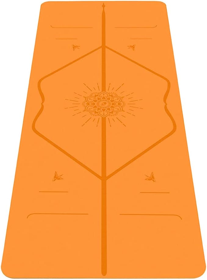 Liforme Special Yoga Mat – Free Yoga Bag Included - Patented Alignment System, Warrior-like Grip, Non-slip, Eco-friendly, Sweat-Resistant, Long, Wide, 4.2mm thick mat for comfort
