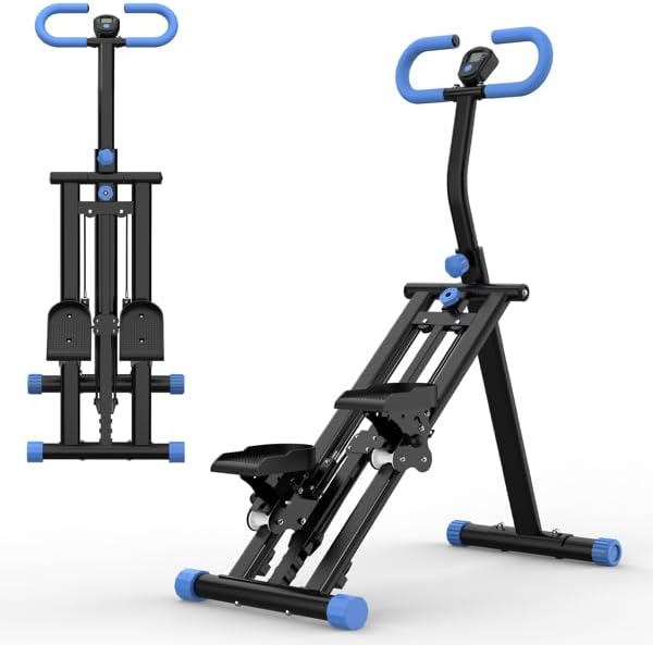 Stair Stepper Mini Stepper, Vertical Climber Machine for Home Full Body Workout, Adjustable Handlebar, Stable Non-Slip Frame, Home Climber, Aerobic Stepper, Fitness Stepper