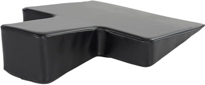 Pilates Wedge, Large Upholstered Wedge for Pilates Refromer, Build Strength and Stability, Pilates Equipment for Home and Studio Use,Black