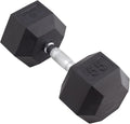 Body Sport Rubber Encased Hex Dumbbell Weight, Single – Dumbbells for Exercises – Strength Training Equipment – Home Gym Accessories – Weight Training