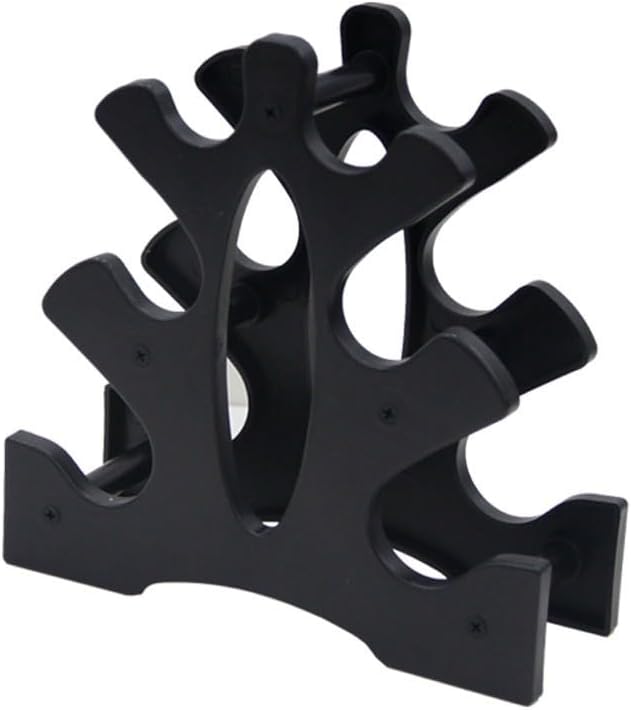 Neoprene Dumbbell Rack Hand Weights Bracket Display Storage Stand Organizer Lightweight Plastic Assemble 6 Position Holder for Hand Weight Dumbbells 1LB-15LBS Gym Fitness