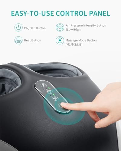 Nekteck Shiatsu Foot Massager with Heat, Heated Foot Massager Machine for Neuropathy & Plantar Fasciitis, Adjustable Intensity, FSA Eligible HSA Store Eligible, Ideal Gifts for Women & Men