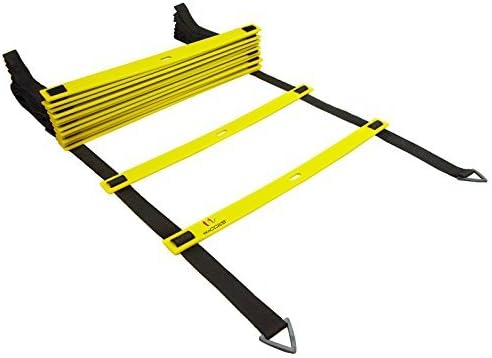 Adjustable Agility Ladder for Soccer, Speed, Football, Fitness with Carry Bag