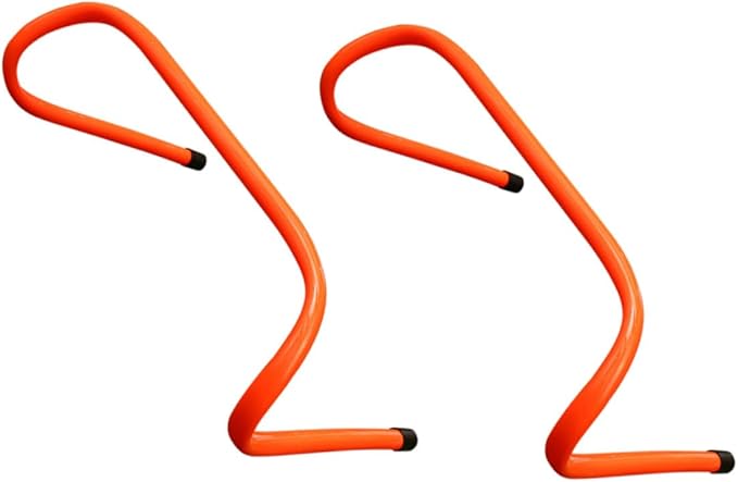 2 Pcs Plastic Speed Hurdles 15cm Wear-Resistant Agility Training Equipment for Youth Soccer Football Running Training