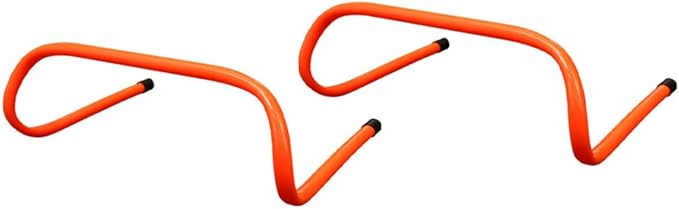 Zerodeko 2pcs 15cm Plastic Wear-Resistant Agility Hurdles for Youth Soccer Speed Training Equipment Exercise Fitness