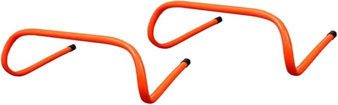 Didiseaon 2pcs Plastic Agility Hurdles 15cm Wear-Resistant Speed Hurdles Training Equipment for Football Running Track Sports