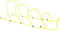 5 Pack Agility Speed Training Hurdles Detachable Agility Training Hurdles Sports Practice Equipment for Athletes, Soccer