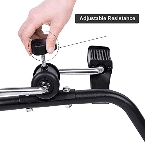 GOTOTOP Pedal Exerciser, Hand Arm Leg and Knee Recovery Medical Peddler Folding Adjustable Fitness Equipment for Seniors, Elderly Home Pedal Exercise for Full Body