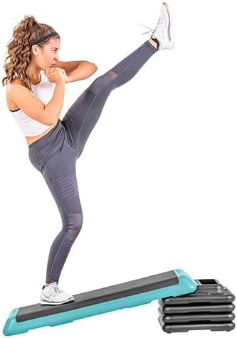The Step Freestyle Grey Aerobic Platform, Health Club Size Steppers for Exercise