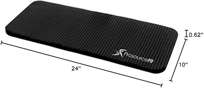 ProsourceFit Extra Thick Yoga Knee Pad and Elbow Cushion 15mm (5/8”) Fits Standard Mats for Pain Free Joints in Yoga, Pilates, Floor Workouts