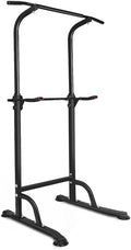 Power Tower Pull Up Bar and Dip Station,Adjustable Height Dip Stand Multi-Functional Strength Training Fitness Workout Station for Home Gym