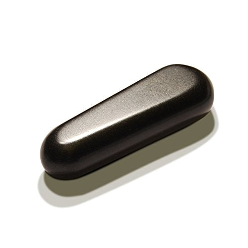 Master Massage 2-Piece Triangular Basalt Hot Stone Set – Pressure Point & Trigger Massage Tool, Thumb Saver Pack, Black