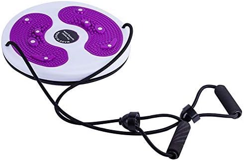 Waist Twister with Handles, Waist Twisting Disc with Loop Resistance Bands, Waist Trimmer Ab Twist Board for Slimming Waist and Strengthening, Abs Core Twister with Handles
