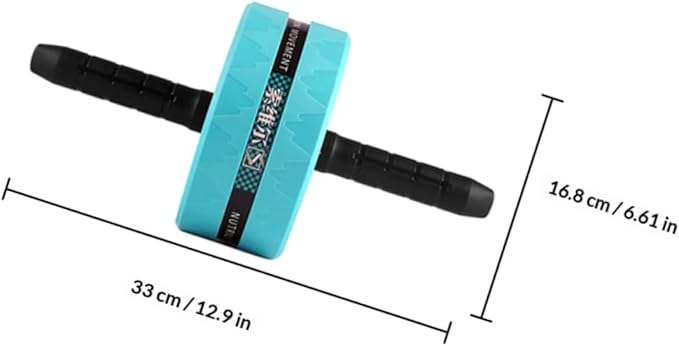 Ab Roller Wheel with Knee Pad and Jump Rope, Blue Silent Fitness Wheel for Home Abdominal Exercise and Core Strength Training