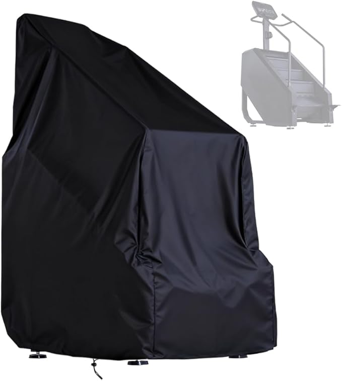Stair Stepper Machine Cover Waterproof Oxford Fabric Commercial Grade Stair Climber Covers with Drawstring for Home Gym (Cover Only)