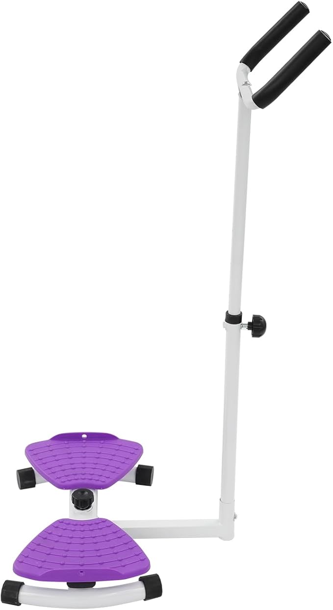Waist Twister Board - Home Gym Exercise Equipment for Core Workout & Waistline Slimming - 3-Level Adjustable Ab Toner with Pull Cords for Women/Men, 330lbs Capacity