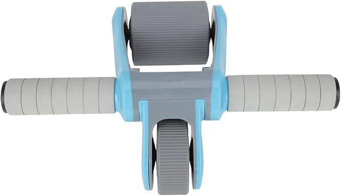 2 Wheels Ab Roller Wheel, Abdominal Muscle Exerciser, Dual - Wheel Core Trainer with Knee Pad for Home Gym, Stable Aluminum Alloy Frame, Foldable Design for Full - Body