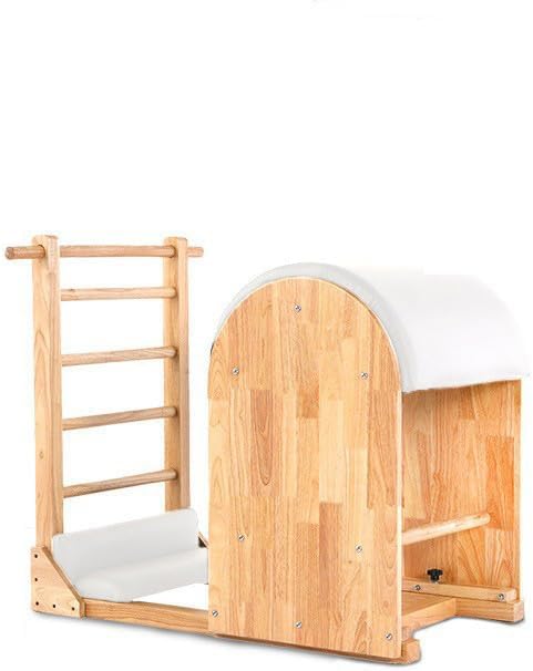Wooden Pilates Ladder Barrel Vintage, Spine Corrector Equipment for Home Studio Pilates Machine for Beginner Workouts