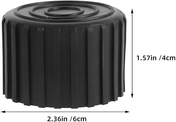 2Pcs Rubber Fitness Equipment Foot Pads Durable Leg Protectors for Floor Protection Noise Reducing Fitness Gear Leg Covers for Hardwood Tile and Carpet Use