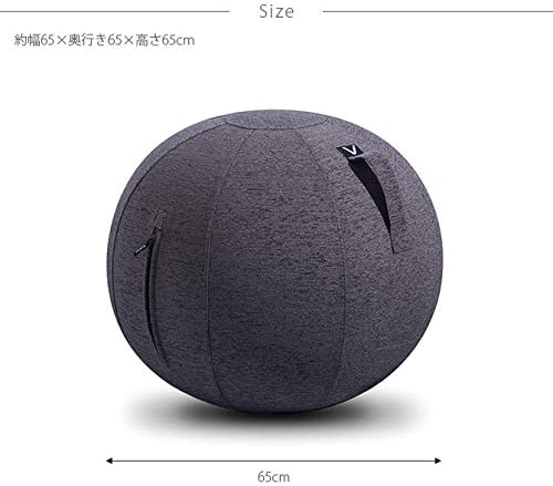 Vivora Luno - Sitting Ball Chair for Office and Home, Lightweight Self-Standing Ergonomic Posture Activating Exercise Ball Solution with Handle & Cover, Classroom & Yoga, Standard