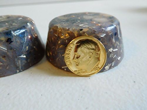 Red/Blue.gp Small Tower Buster Crystal Orgone Generator Energy Accumulator 528Hz/7.83Hz/Advance Harmonics Many Beautiful Ingredients and Colors!! (Red/Blue.gp)