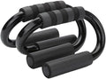 1 Pair S-Shaped Push Up Bars Non-Slip Push Up Stands Sweat Absorbent Foam Handles Floor Strength Training Equipment for Men Women Home Gym