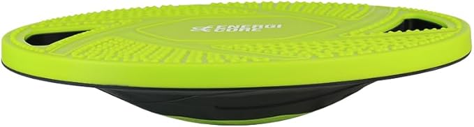 Energi Core Balance Board for Standing Desk and Core Workout - Anti-Slip Surface - Black, Green