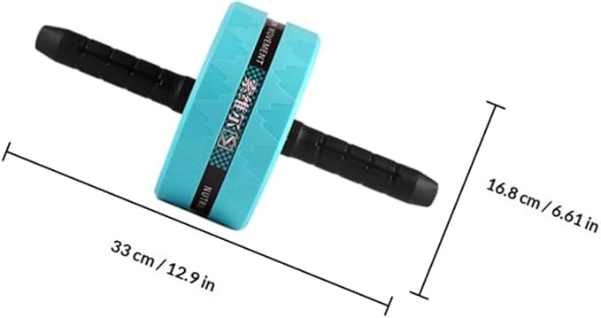 VOSAREA Ab Roller Wheel Fitness Exercise Wheel Set with Knee Pad and Jump Rope, Quiet Abdominal Roller for Core Strength Training, Blue and Black, Home Gym Calisthenics Equipment